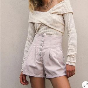 Free people Paris pleated shorts